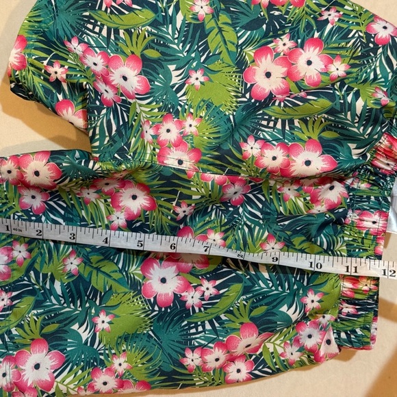 Boys 4T Tropical Swim Trunks and Buttondown - Picture 7 of 8